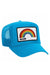 MIAMI RAINBOW TRUCKER HAT HATS Aviator Nation OS NEON BLUE 