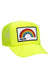 MIAMI RAINBOW TRUCKER HAT HATS Aviator Nation OS NEON YELLOW 