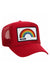 MIAMI RAINBOW TRUCKER HAT HATS Aviator Nation OS RED 