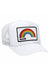 MIAMI RAINBOW TRUCKER HAT HATS Aviator Nation OS WHITE 