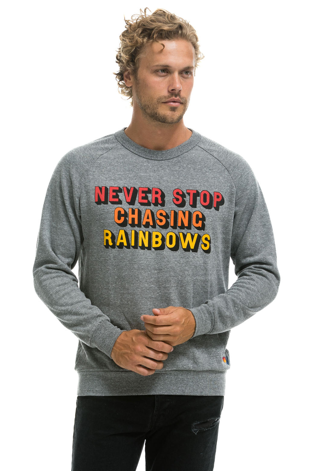 Rainbow best sale jumper grey