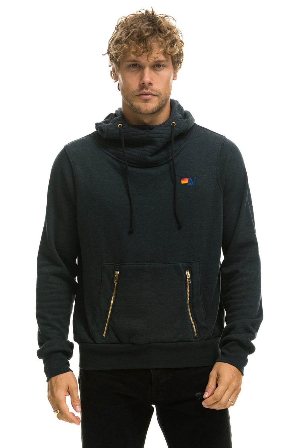 NINJA PULLOVER HOODIE - CHARCOAL - Aviator Nation