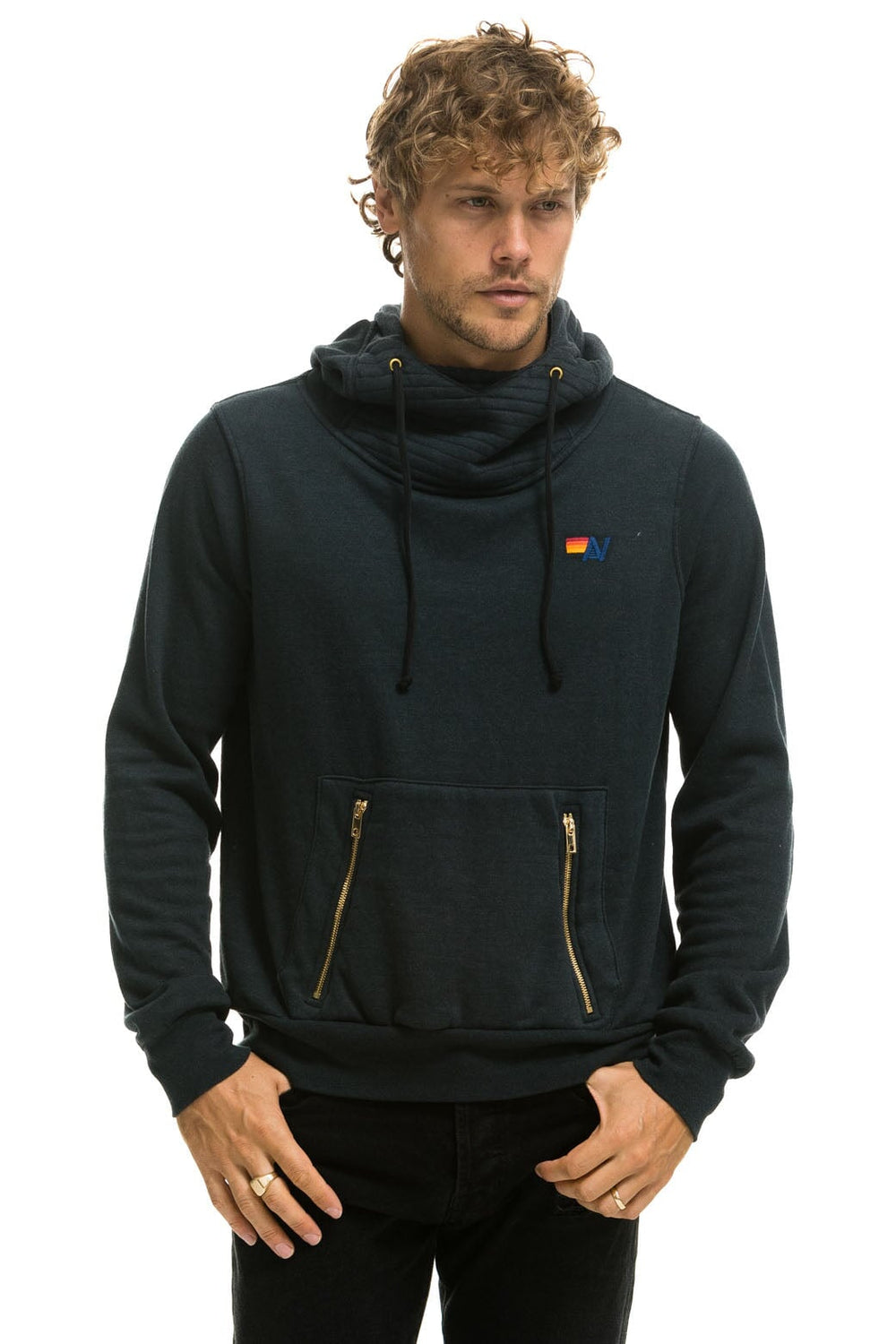 NINJA PULLOVER HOODIE - CHARCOAL - Aviator Nation