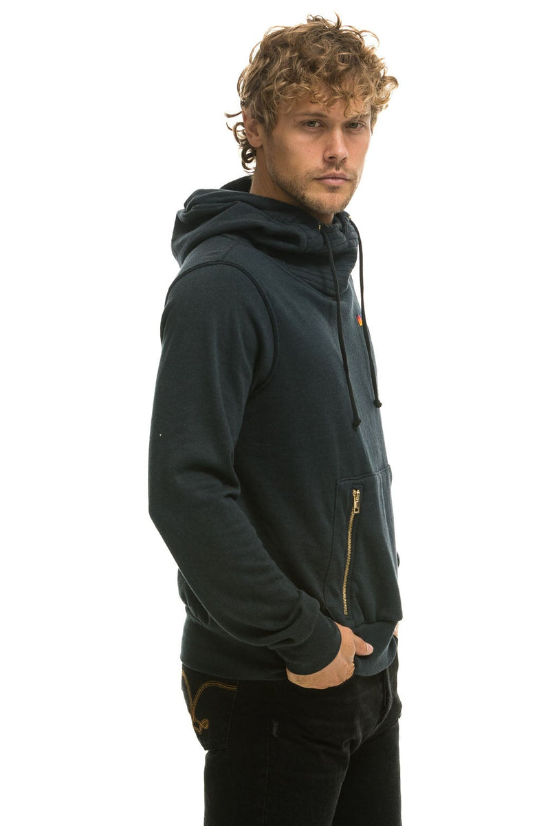 NINJA PULLOVER HOODIE - CHARCOAL - Aviator Nation