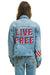 OVERSIZED CROPPED DENIM JACKET - SUPER LIGHT Denim Jacket Aviator Nation 