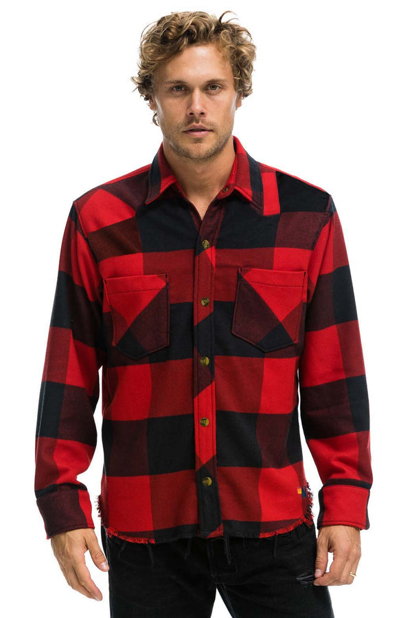 NWT Aviator Nation Plaid Flannel 2024 Western Shirt in Rugby Plaid. Size XL