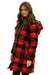 PLAID UNISEX LONG TREKKER JACKET - BUFFALO PLAID Jacket Aviator Nation 