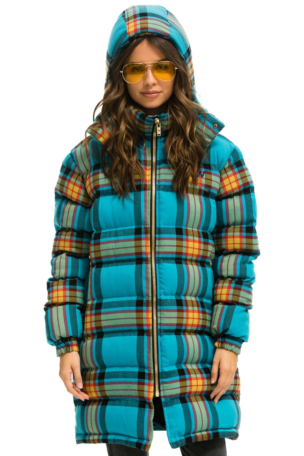 PLAID UNISEX LONG TREKKER JACKET - JACKSON PLAID Jacket Aviator Nation 