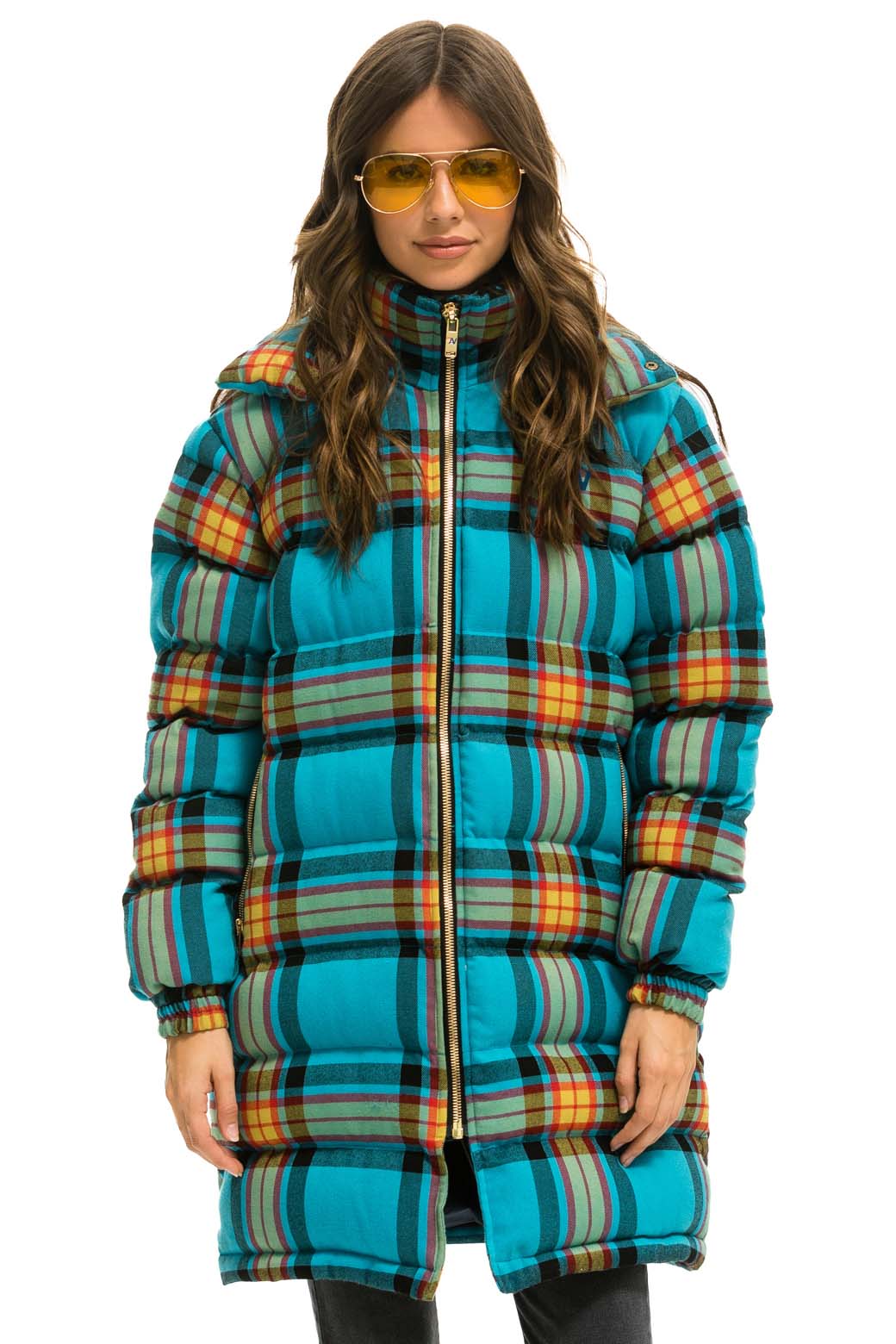 PLAID UNISEX LONG TREKKER JACKET - JACKSON PLAID Jacket Aviator Nation 