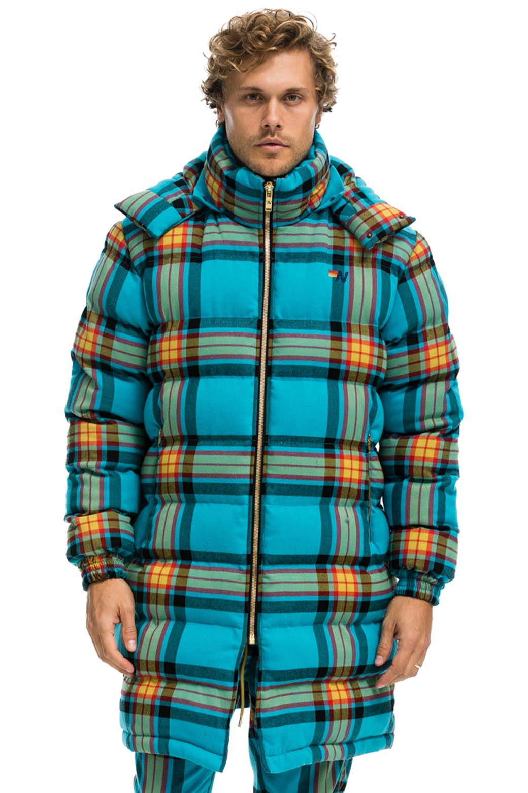 PLAID UNISEX LONG TREKKER JACKET - JACKSON PLAID Jacket Aviator Nation 