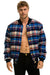 PLAID UNISEX VARSITY JACKET - PATRIOT PLAID Unisex Outerwear Aviator Nation 