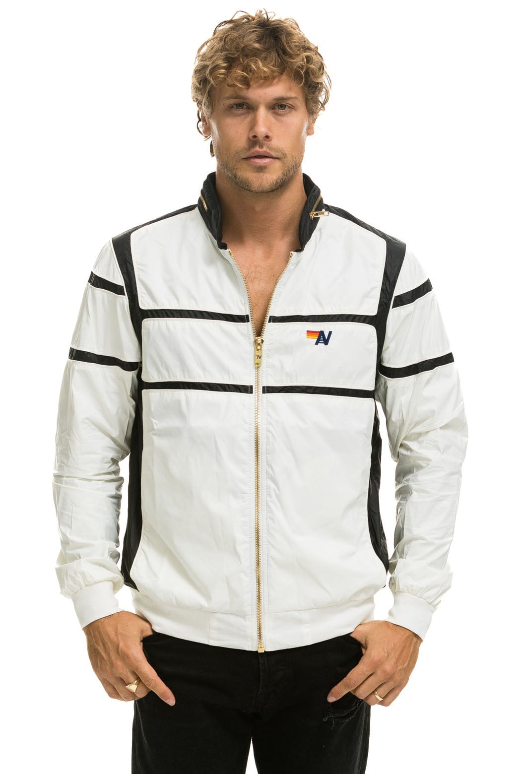 RACER JACKET - WHITE Men's Outerwear Aviator Nation 