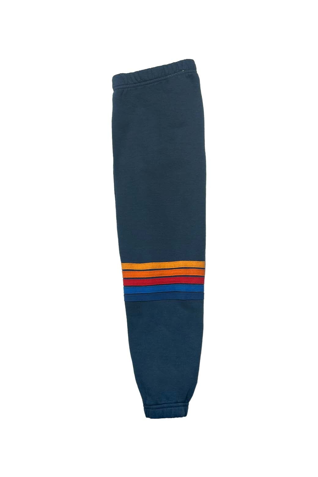 AVIATOR NATION BLACK RAINBOW STITCH SWEATPANTS - Kids Curated Apparel