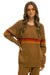 RAINBOW STRIPE 4 UNISEX CASHMERE SWEATER - BUTTERSCOTCH Sweatshirt Aviator Nation 