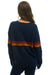 RAINBOW STRIPE 4 UNISEX CASHMERE SWEATER - MIDNIGHT Sweatshirt Aviator Nation 