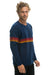 RAINBOW STRIPE 4 UNISEX CASHMERE SWEATER - MIDNIGHT Sweatshirt Aviator Nation 