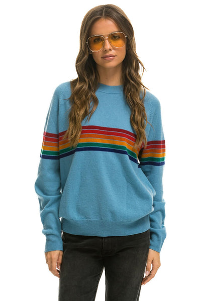 Sweater Catalina Crewneck Rainbow Sherbet Stripe - Kreatelier
