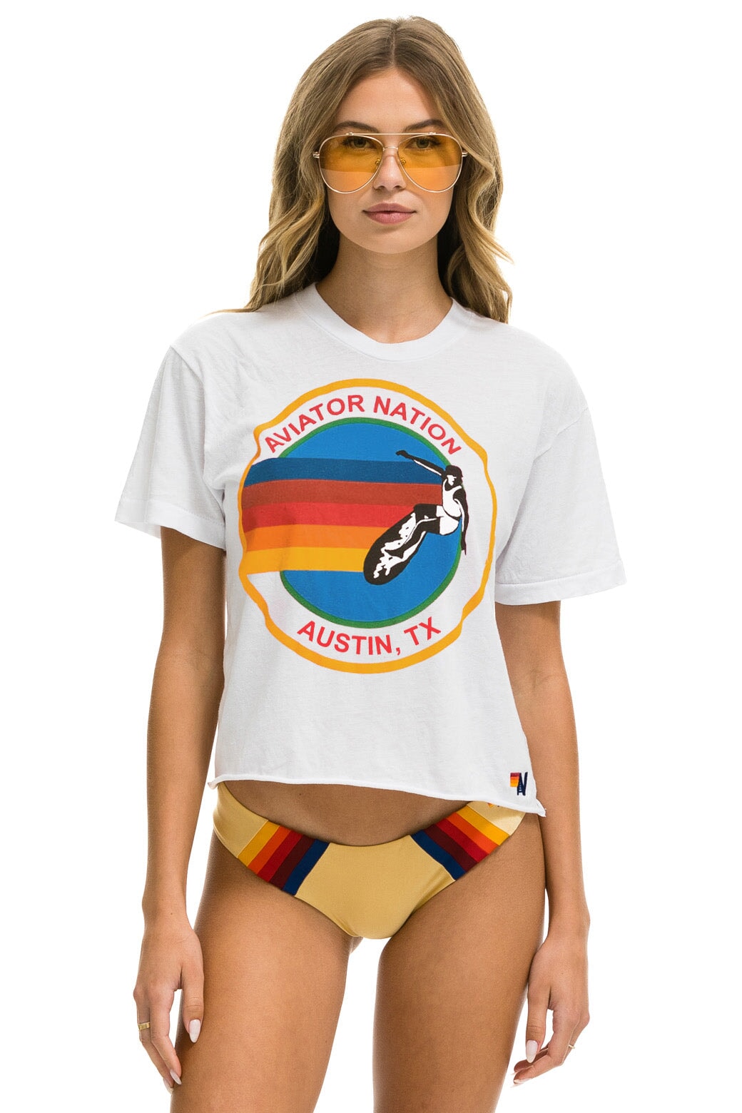 Aviator online Nation Austin T Shirt Rainbow