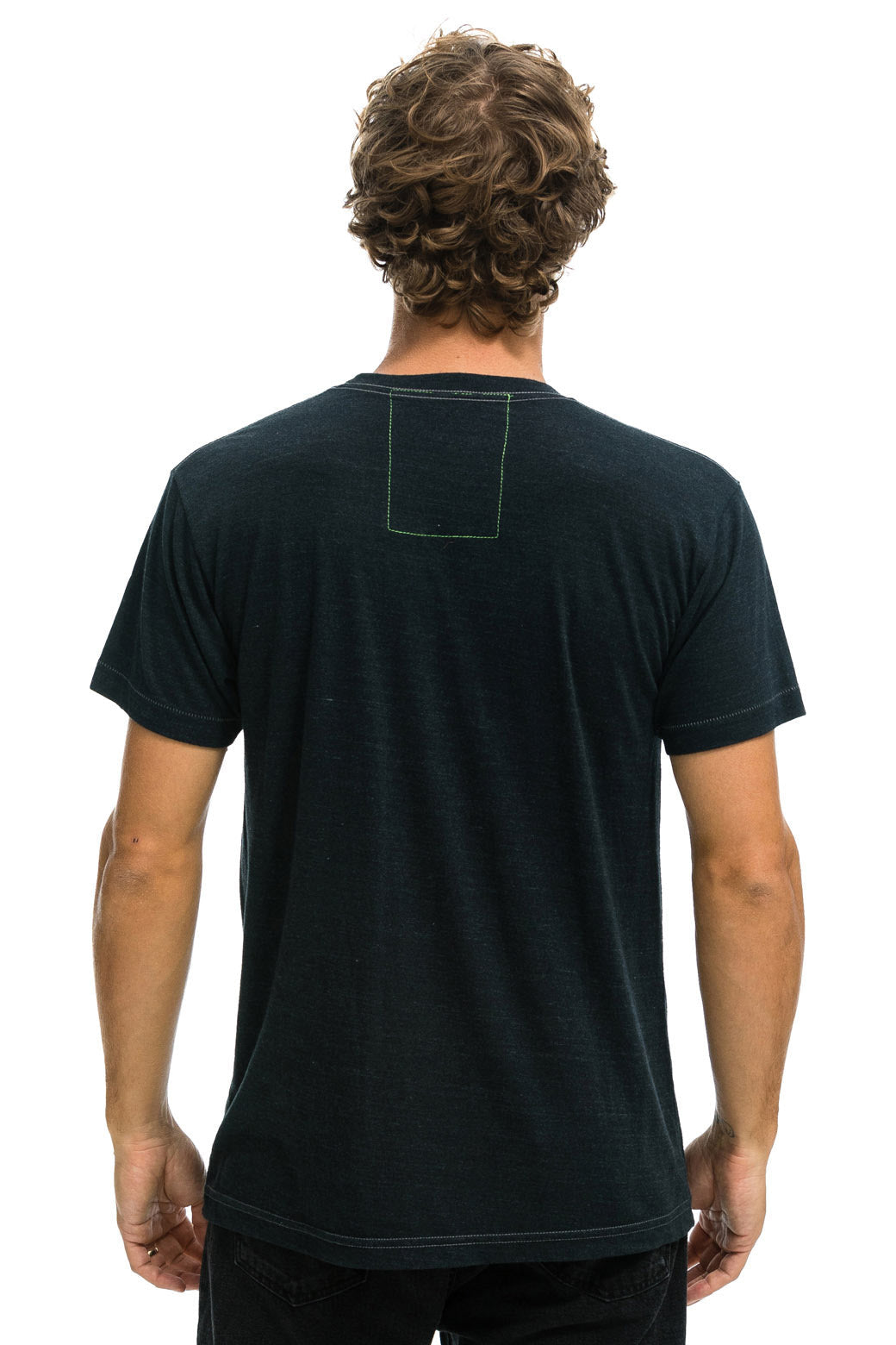 SIGNATURE TEXAS SMALL LOGO TEE - CHARCOAL Tees Aviator Nation 