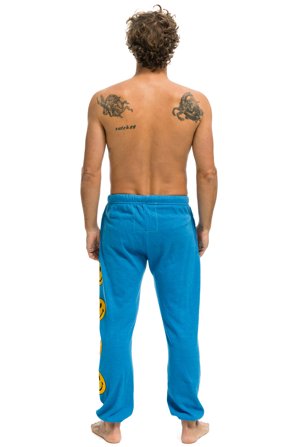 Aviator sold Nation Kids Smiley Sweatpants Blue Sz 8