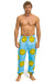 SMILEY REPEAT MENS SWEATPANTS - SKY Men's Sweatpants Aviator Nation 