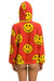 SMILEY REPEAT RELAXED PULLOVER HOODIE - RED Hoodie Aviator Nation 