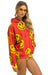 SMILEY REPEAT RELAXED PULLOVER HOODIE - RED Hoodie Aviator Nation 