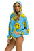 SMILEY REPEAT RELAXED PULLOVER HOODIE - SKY Hoodie Aviator Nation 