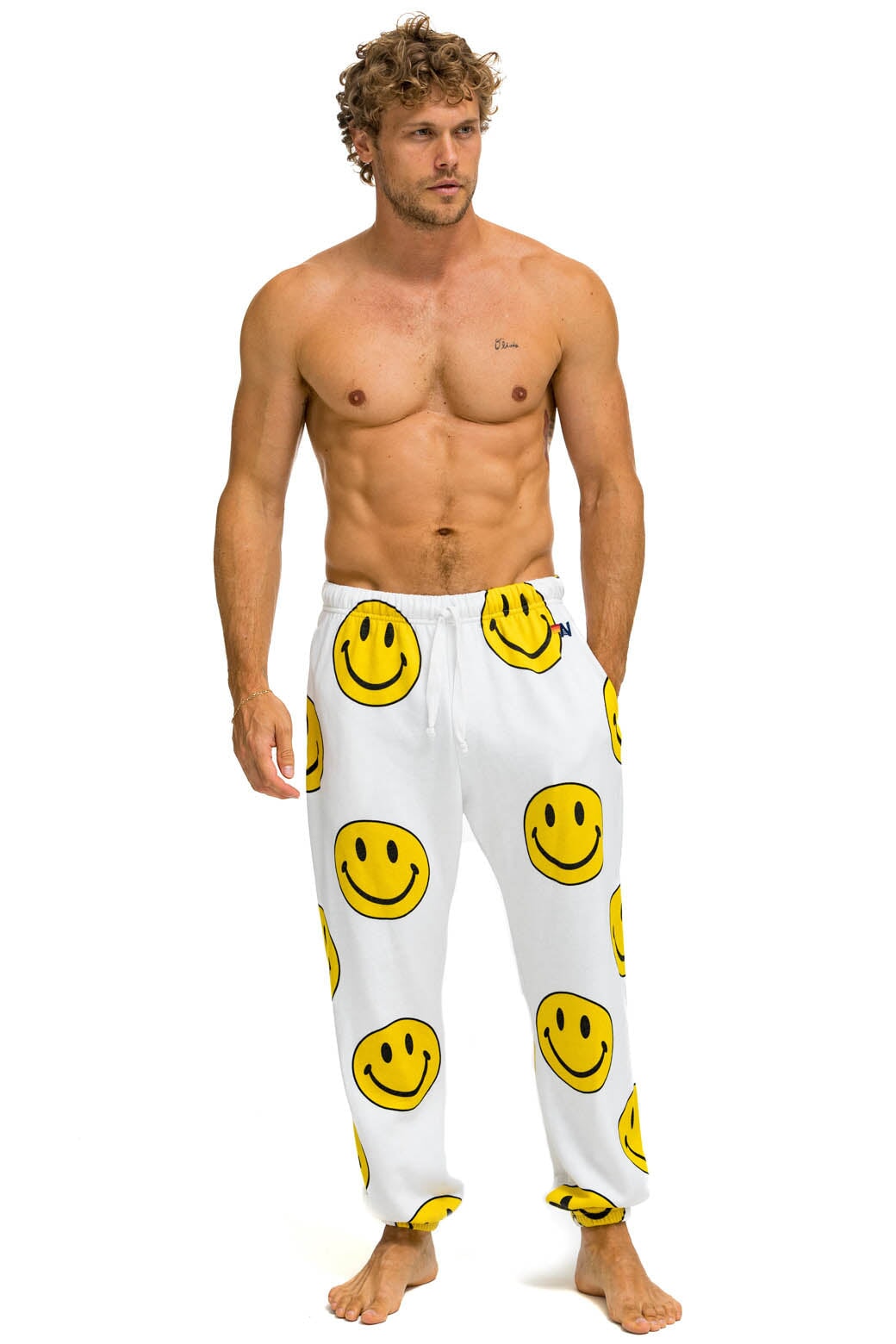 Aviator Nation Smiley Face on sale Sweatpants