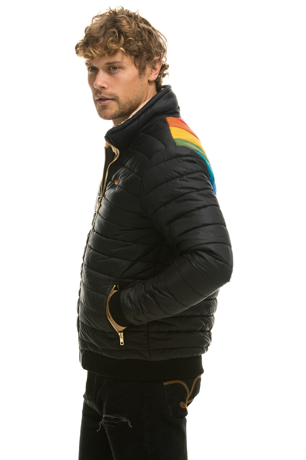 Aviator Nation Sunburst Jacket - Black M