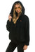 TEDDY UNISEX HOODED HALF ZIP JACKET - BLACK Women's Outerwear Aviator Nation 