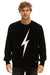 UNISEX BOLT CASHMERE LIGHT SWEATER - BLACK // WHITE BOLT Sweatshirt Aviator Nation 