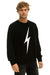 UNISEX BOLT CASHMERE LIGHT SWEATER - BLACK // WHITE BOLT Sweatshirt Aviator Nation 