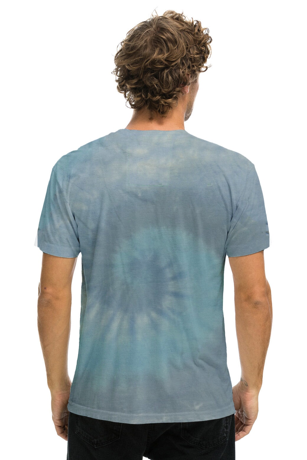 WINDY CITY SMOKEOUT 2023 TEE - TIE DYE HEATHER BLUE Tees Aviator Nation 