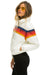 WOMEN'S 5 STRIPE LUXE APRES PUFFER JACKET - GLOSSY WHITE Jacket Aviator Nation 