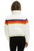 WOMEN'S 5 STRIPE LUXE APRES PUFFER JACKET - GLOSSY WHITE Jacket Aviator Nation 