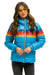 WOMEN'S 5 STRIPE LUXE TREKKER JACKET - GLOSSY OCEAN Jacket Aviator Nation 