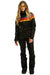 WOMEN'S 5 STRIPE SATIN POWDER SUIT - BLACK Jacket Aviator Nation 