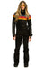 WOMEN'S 5 STRIPE SATIN POWDER SUIT - BLACK Jacket Aviator Nation 