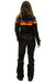 WOMEN'S 5 STRIPE SATIN POWDER SUIT - BLACK Jacket Aviator Nation 