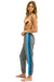 WOMEN'S 5 STRIPE SWEATPANTS - HEATHER GREY // BLUE Womens Sweatpants Aviator Nation 