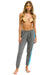 WOMEN'S 5 STRIPE SWEATPANTS - HEATHER GREY // BLUE Womens Sweatpants Aviator Nation 