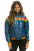 WOMEN'S 6 STRIPE RAINBOW SLEEVE JACKET - GLOSSY DEEP BLUE Jacket Aviator Nation 