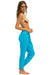 WOMEN'S LIGHT WEIGHT BOLT SWEATPANTS - NEON BLUE Aviator Nation 