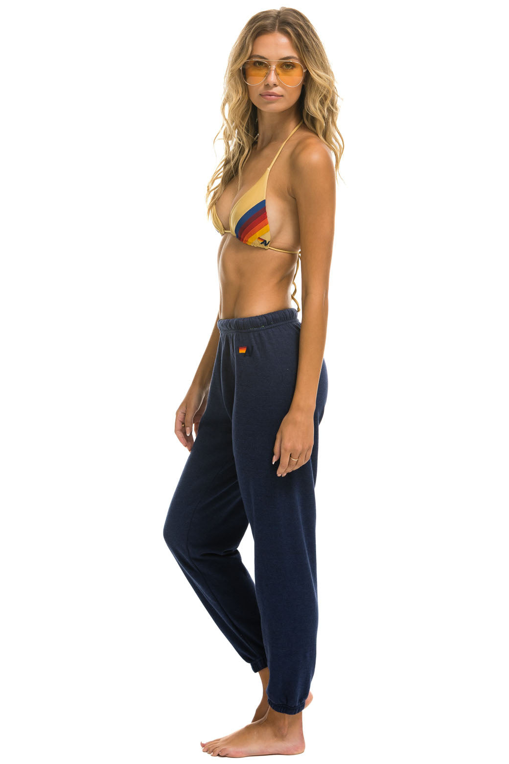 WOMEN'S LOGO SWEATPANTS - NAVY LDWSALE Aviator Nation 