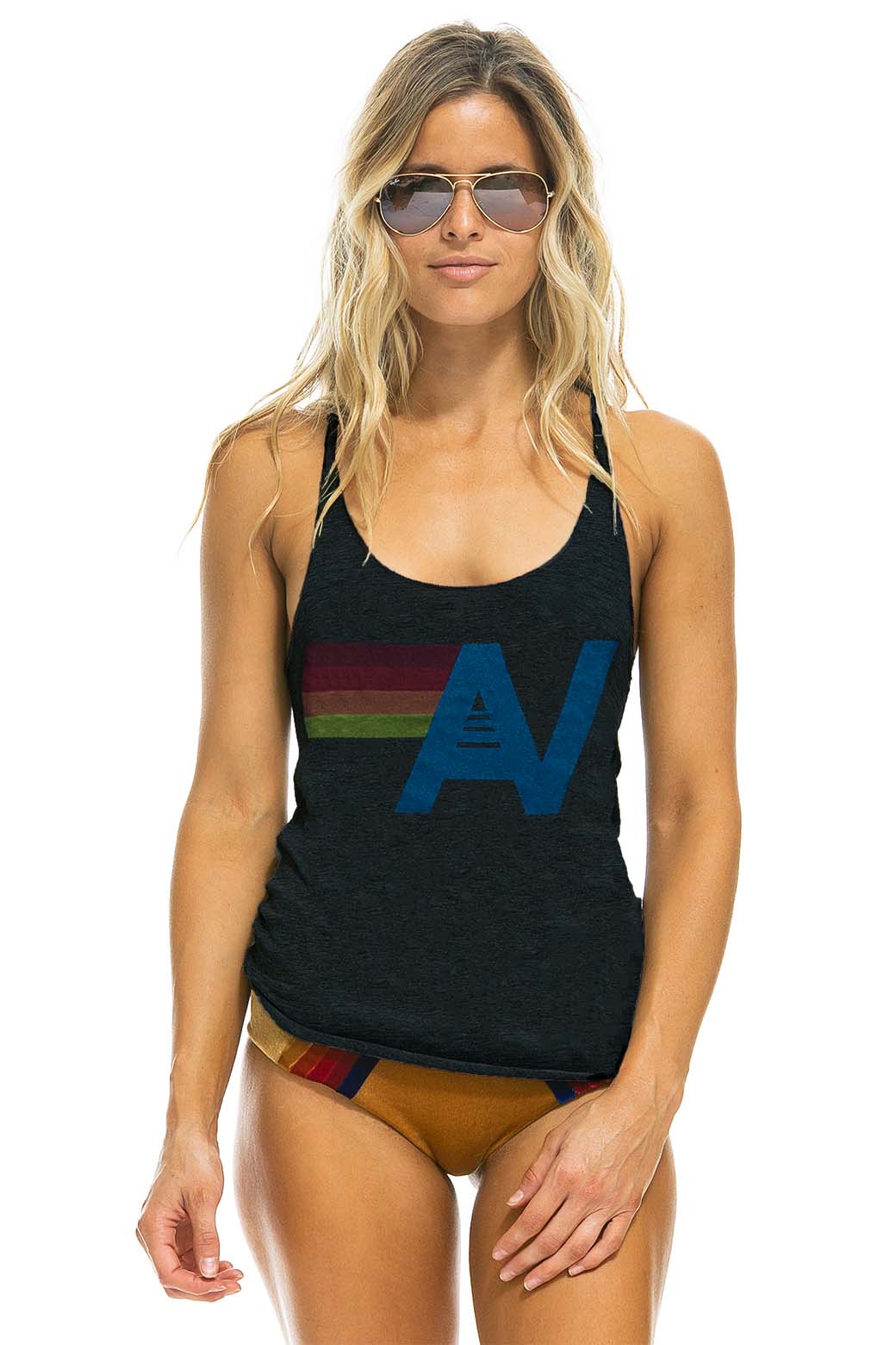 WOMEN&#39;S LOGO TANK - CHARCOAL Women&#39;s Tank Aviator Nation 