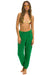 WOMEN'S QUILTED SWEATPANTS - KELLY GREEN Womens Sweatpants Aviator Nation 