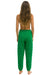 WOMEN'S QUILTED SWEATPANTS - KELLY GREEN Womens Sweatpants Aviator Nation 