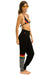 WOMEN'S RAINBOW STRIPE CASHMERE LIGHT SWEATER PANT - BLACK // CHARCOAL Women's Sweatpants Aviator Nation 