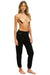 WOMEN'S SMILEY 2 LIGHT WEIGHT SWEATPANTS - BLACK Womens Sweatpants Aviator Nation 